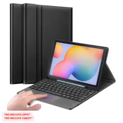 GENERICO - Funda Con Teclado Bluetooth Touchpad para Samsung S6 LITE 10.4 "-NEGRO