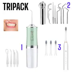 OEM - TRIPACK Irrigador Dental + Cepillo Electrico + Kit Limpieza