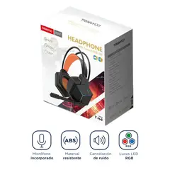 TRANYOO - Audífonos Para PC Gamer con Luz LED RGB + Micrófono T-H4