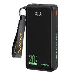 TRANYOO - Power Bank 20000mAh con Cables USB Tipo C y Lightning T-K17