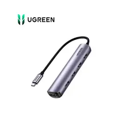 UGREEN - ADAPTADOR TIPO C MULTIPUERTOS 5 EN 1 . COD. 70495