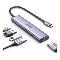 UGREEN - Hub USB-C 5 en 1 HDMI 4K USB 3.0 PD Power