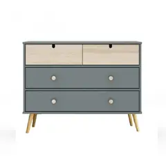 STARHOME - Cómoda Muebles Fenix 6 cajones 140 cm