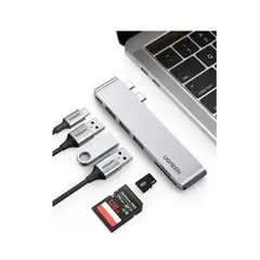 UGREEN - ADAPTADOR MULTIPUERTOS 6 EN 2 TIPO C COD. 60560