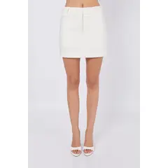 BANATY - FALDA SHORT A LA CINTURA CON DETALLE DE PINZAS DE MUJER