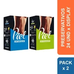 PIEL - Preservativos con Espuelas + Retardante x 48 und.