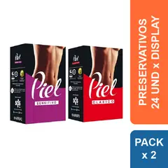 PIEL - Preservativos con Sensitivo + Clásico x 48 und.