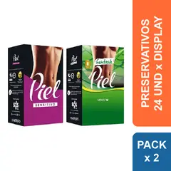 PIEL - Preservativos Sensitivo + Menta x 48 und.
