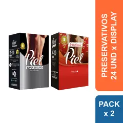 PIEL - Preservativos Super Seguro + Fresa x 48 und.