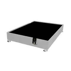 BARAKA HOME - Base De Cama Encajonado Luton 2 Plz - Gris Claro