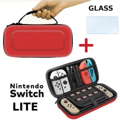 GENERICO - Case Viajero Transportador Nintendo Switch LITE + Cristal templado