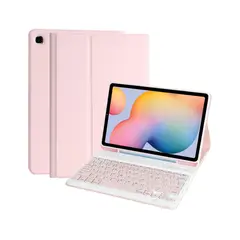 OEM - Case con Teclado BLUETOOTH para SAMSUMG GALAXY TAB A9 Plus - ROSADO