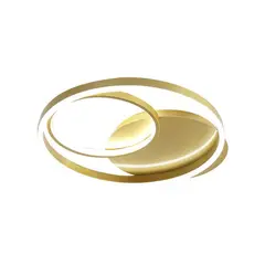 GENERICO - Lámpara Colgante Doble Anillo Led 32W