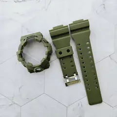 GENERICO - Correa Repuesto + Bisel para CASIO G-SHOCK GA-700 - Verde