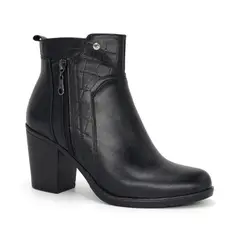 PAR&SS - Botines De Cuero Mujer JA25Q1-BT203 Negro
