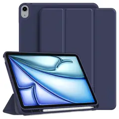 GENERICO - Funda Smart Case Portapencil Para iPad AIR 11 M2 M3 - AZUL