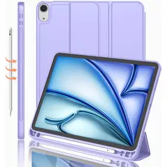 GENERICO - Funda Smart Case Portapencil Para iPad AIR 11 M2 M3 - LILA