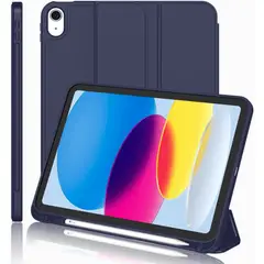 GENERICO - Funda Smart Case Portapencil Para iPad A16 11th 10th - AZUL