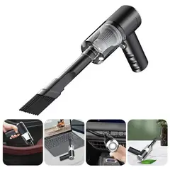 GENERICO - Aspiradora de Mano 2 en 1 Inalámbrica Recargable Hogar y Auto