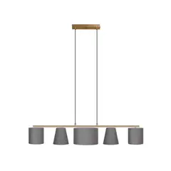 GENERICO - Lámpara Colgante Gold- Grey Led