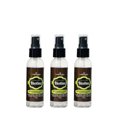 LA BRASILIANA - 3 Unidades Biotina Control Caída Loción Tónica 60ml