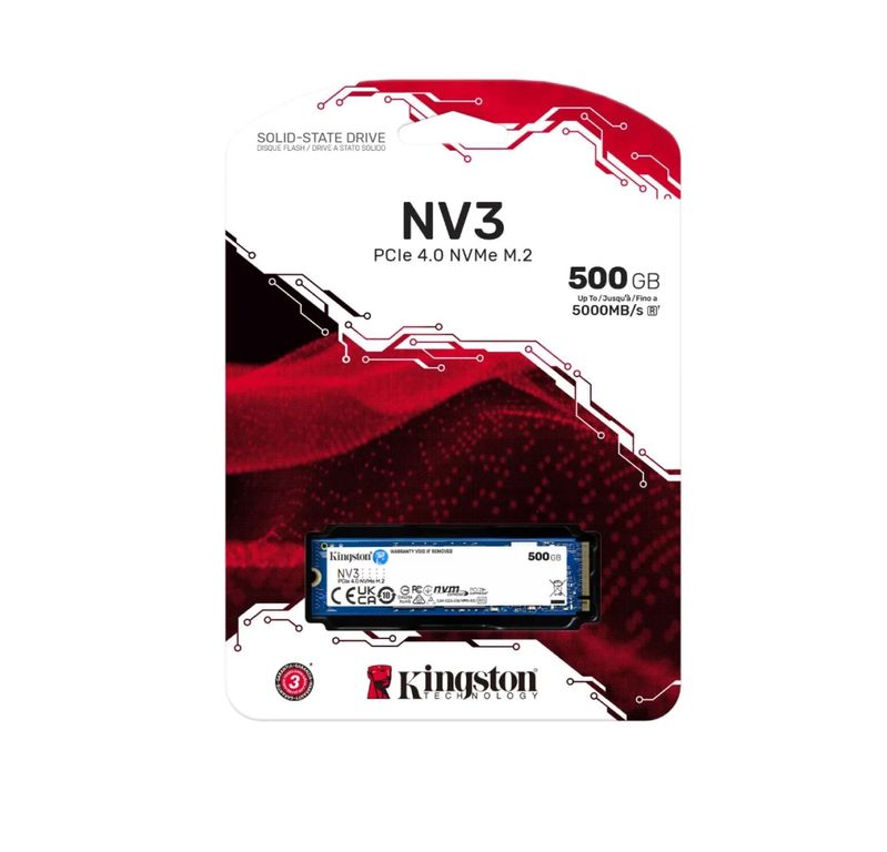 Disco Sólido 500Gb Nv3 Nvme Pcie 4.0 Color Azul