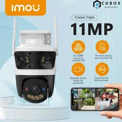 IMOU - Cámara WiFi Triple Lente 11MP Visión Total 360° UHD