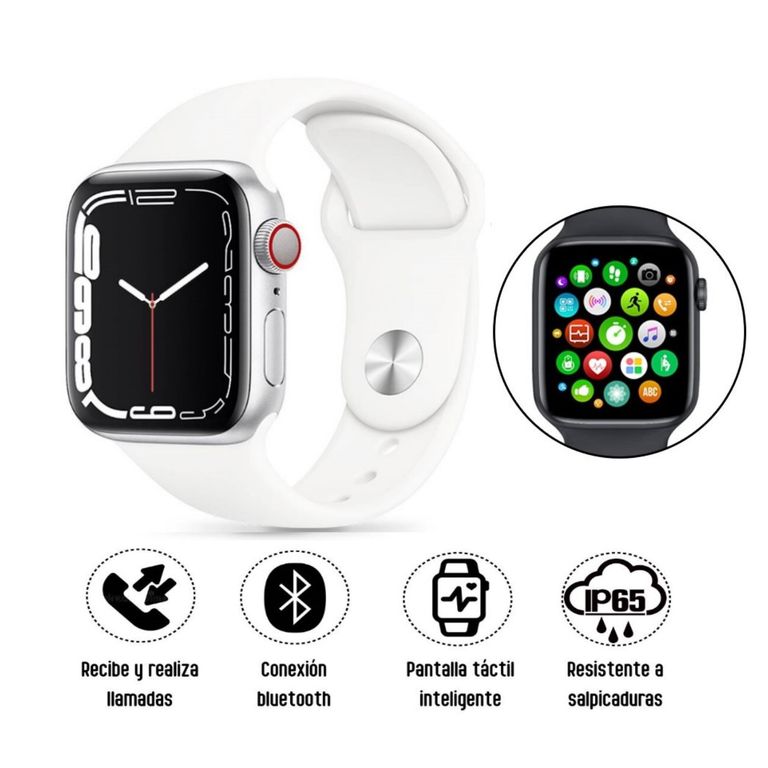 Smartwatch i9 Bluetooth Pantalla Táctil Blanco