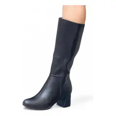 GENERICO - Bota Mujer Larga Taco 5 2086L-75 Color Negro