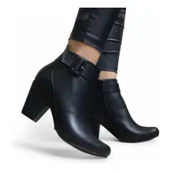 GENERICO - Botin Mujer Taco 7 Cisne 2086L-60 Color Negro