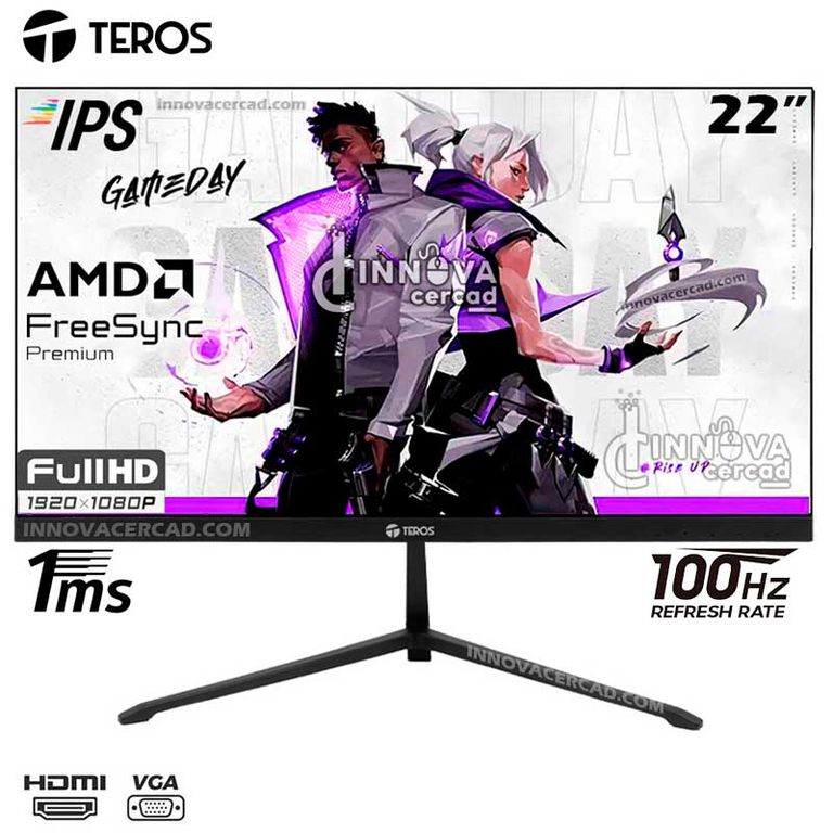 Monitor TE-2128S 215 IPS 100Hz 1MS 1920x1080 FHD FREESYNC