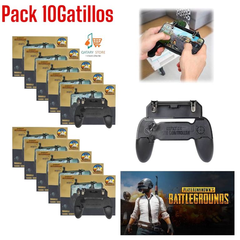 Pack x10 Gamepad 2 en 1 Gatillo Joystick Grip PUBG FREE FIRE