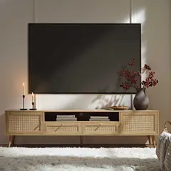 R&R MUEBLES - Mueble de TV Vintage 80 Roboko Marrón