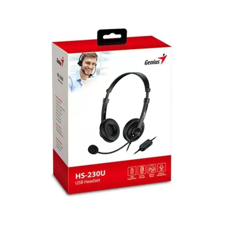 AUDIFONO CON MICROFONO HS-230U USB NEGRO 31710021401