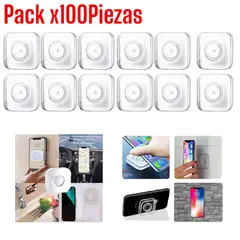 OEM - Pack x 100piezas Nano Gel Pad Adhesivo Doble Soporte Multifuncional