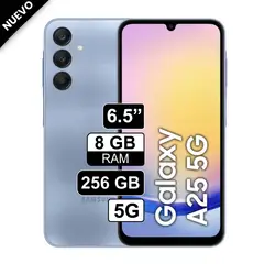 SAMSUNG - Celular Libre Galaxy A25 5G 65 256GB 8GB RAM AZUL