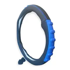 GENERICO - Cubre Volante De Cuero Genuino Azul