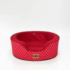PRETTYPETS - CAMA CLÁSICA BUGGY RED VELVET TALLA M