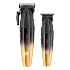 GENERICO - Maquina Corte Combo Profesional Clipper Trimmer VGR Recargable