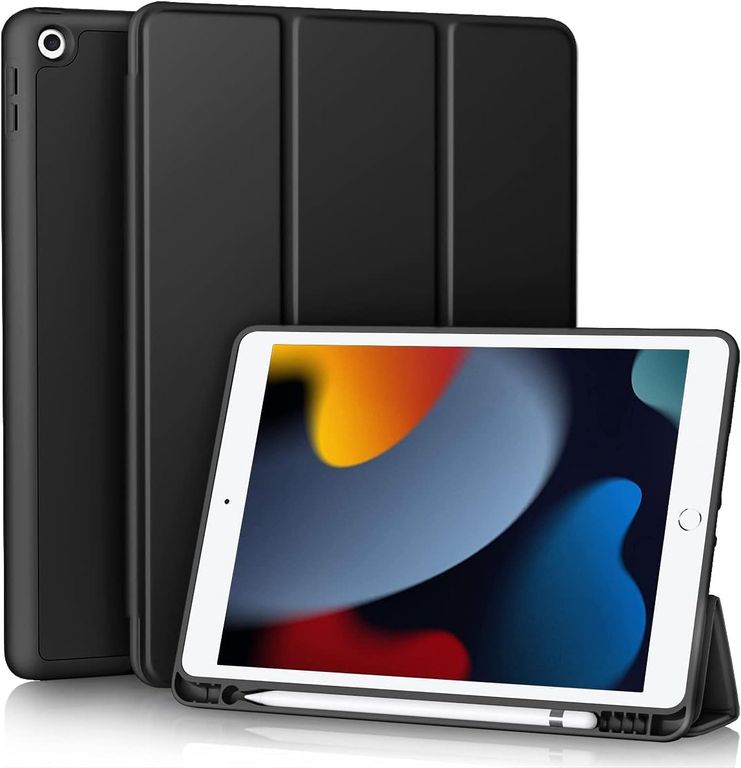 Funda Smart Case Portapencil Para iPad 7 / 8 / 9 Gen. 10.2" - NEGRO