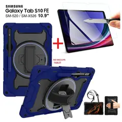 GENERICO - Case Armor + Protector de Vidrio Samsung Tab S10 FE 10.9 SM-X520 X526