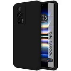 GENERICO - Case Protector para Xiaomi Poco F5 Pro Silicona Negro