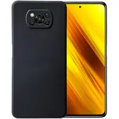 GENERICO - Case Protector para Xiaomi Poco X3 X3 Pro Silicona Negro