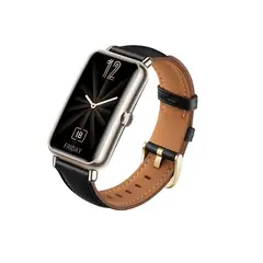 GENERICO - Correa de Cuero para HUAWEI FIT MINI - Negro