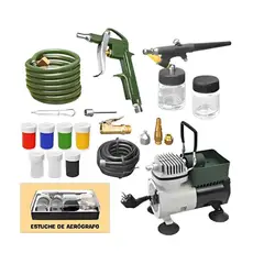 GENERICO - Kit de Minicompresora con Aerografos