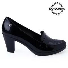 VIALE - Zapato Mocasín Vestir DAYA-2517 Negro Cuero