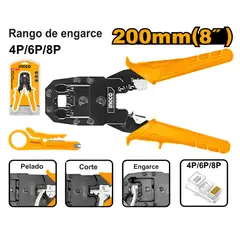 INGCO TOOLS - ALICATE PRENSA TERMINAL INGCO 8 200MM HMPC1468P