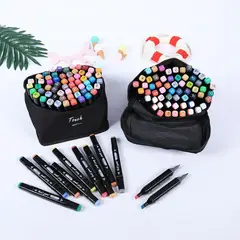 GENERICO - PLUMONES TOUCH 60 PIEZAS - DOBLE PUNTA