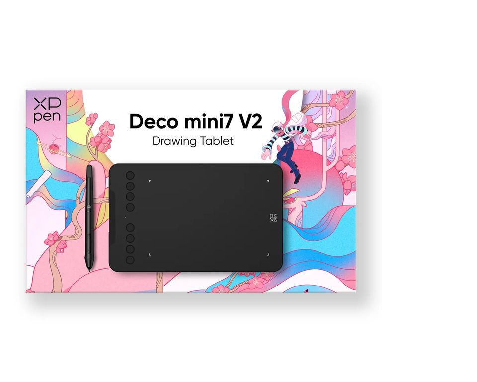 Tableta Grafica XP-PEN Deco Mini 7 V2 7x437 16K niveles precision