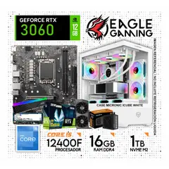 INTEL - PC GAMER CORE I5 12400F, GRAFICA RTX 3060 DE 12GB, RAM 16GB DE RAM, SSD 1TB